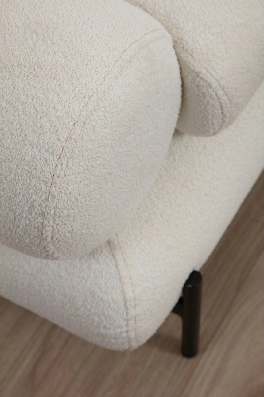Livorno 3-Sitzer Sofa in Weiß, 230x85 cm von Atelier Del Sofa – Bild 5