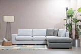 Loop Ecksofa, Kurze Seite Rechts, in Grau und Hellgrau, 266x246 cm von Atelier Del Sofa – Bild 3