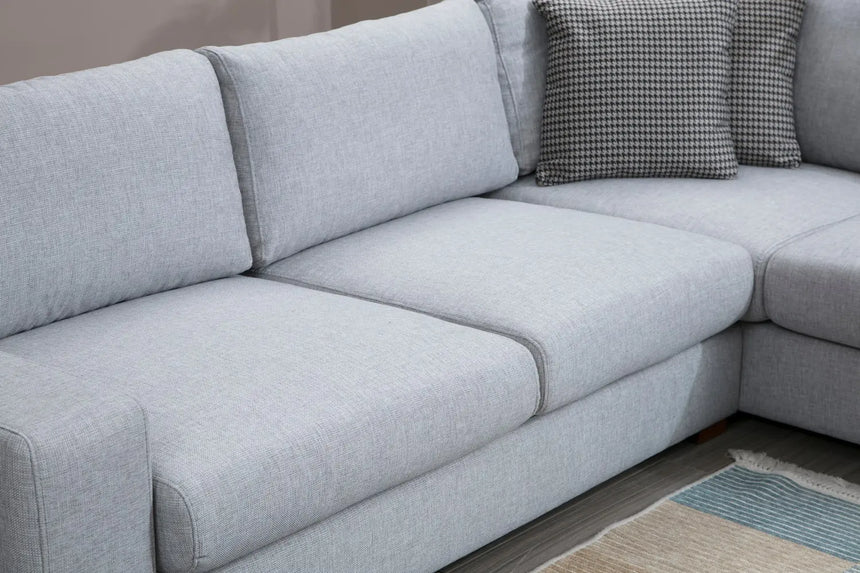 Loop Ecksofa in Grau und Hellgrau, 266x246 cm - ZEN ZONE Furniture