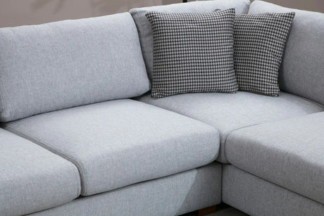 Loop Ecksofa, Kurze Seite Rechts, in Grau und Hellgrau, 308x246 cm von Atelier Del Sofa – Bild 13