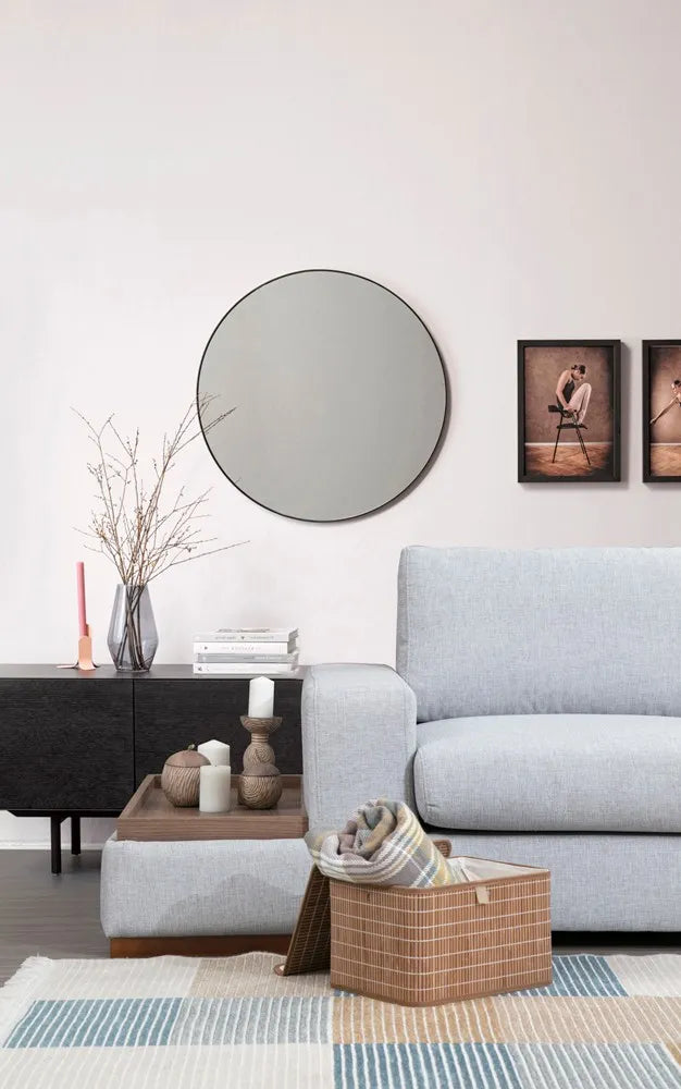 Loop Ecksofa, Kurze Seite Rechts, in Grau und Hellgrau, 308x246 cm von Atelier Del Sofa – Bild 6