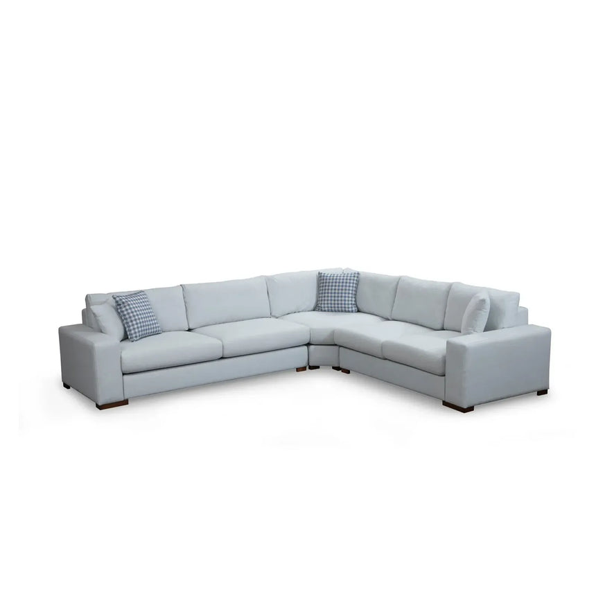 Loop Ecksofa in Weiß, 323x282 cm - ZEN ZONE Furniture