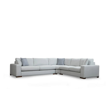 Loop Ecksofa in Weiß, 323x282 cm - ZEN ZONE Furniture