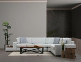 Loop Ecksofa, Kurze Seite Rechts, in Weiß, 363x282 cm von Atelier Del Sofa – Bild 1