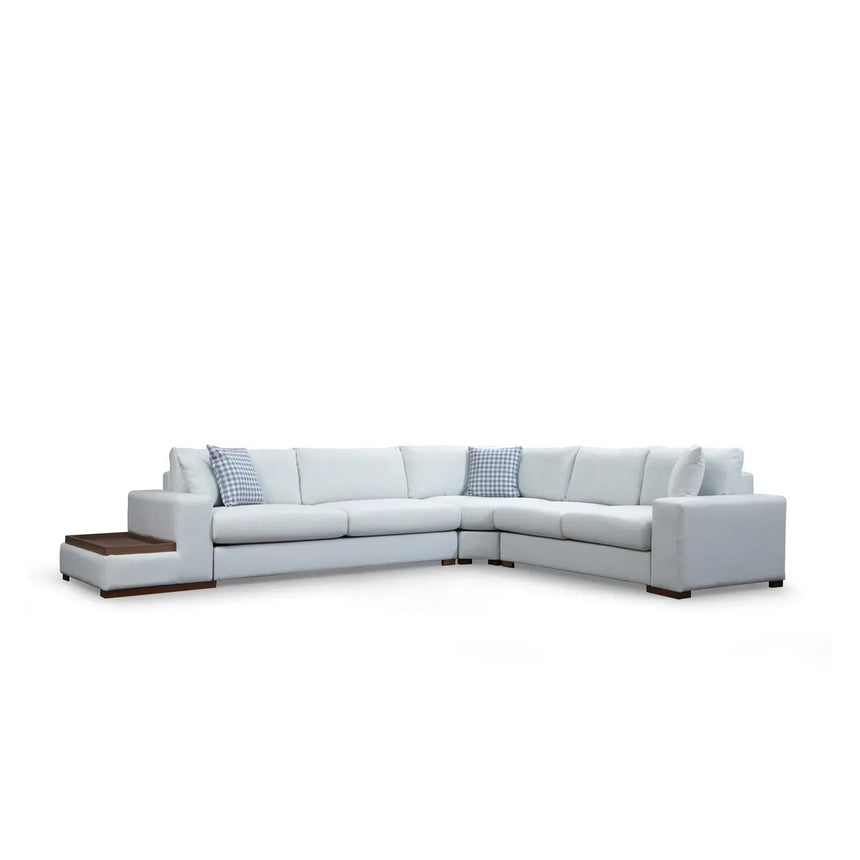 Loop Ecksofa in Weiß, 363x282 cm - ZEN ZONE Furniture