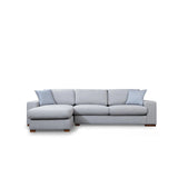 Loop Ecksofa, Linke Seite, in Hellgrau, 290x194 cm von Atelier Del Sofa – Bild 3