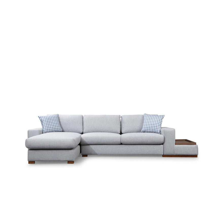 Loop Ecksofa, Linke Seite, in Hellgrau, 322x194 cm von Atelier Del Sofa – Bild 5