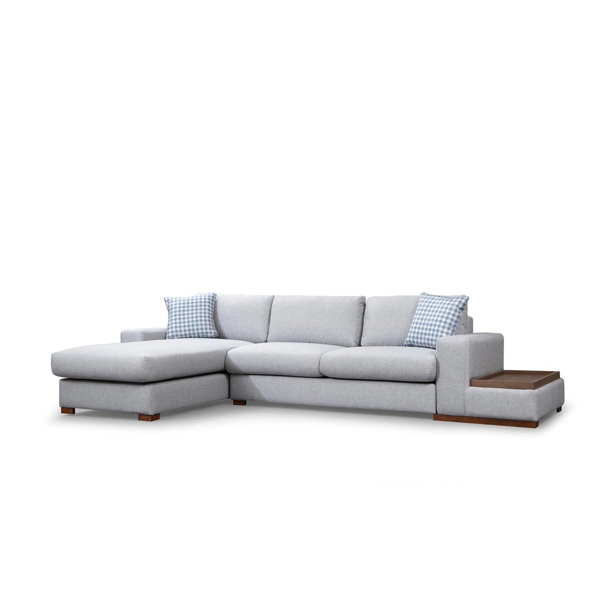 Loop Ecksofa, Linke Seite, in Hellgrau, 322x194 cm von Atelier Del Sofa – Bild 6