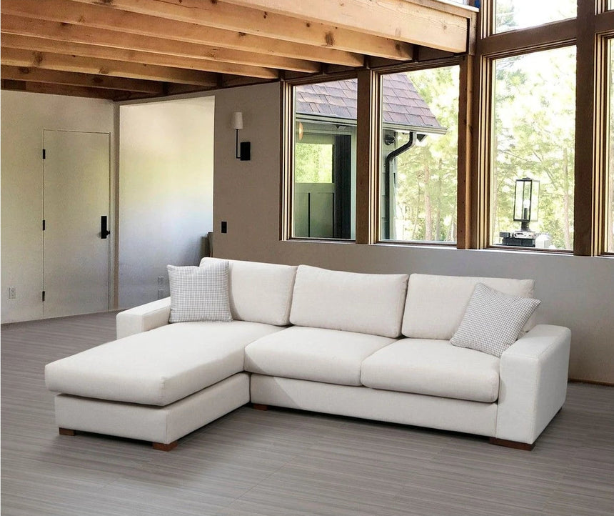 Loop Ecksofa, Linke Seite, in Weiß, 270x194 cm von Atelier Del Sofa – Bild 1