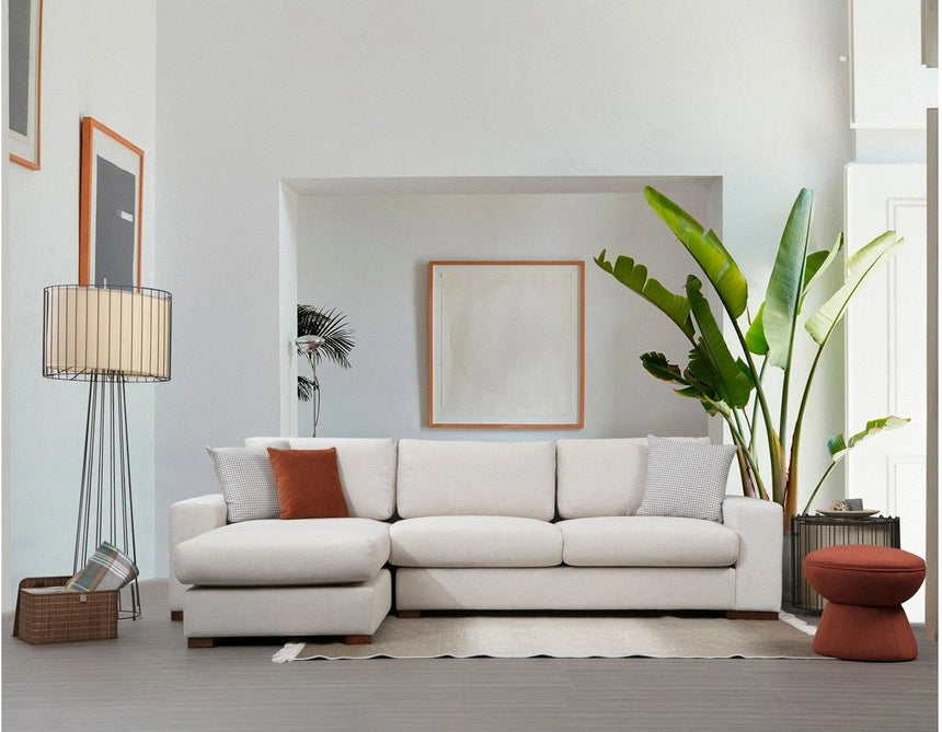 Loop Ecksofa, Linke Seite, in Weiß, 270x194 cm von Atelier Del Sofa – Bild 2