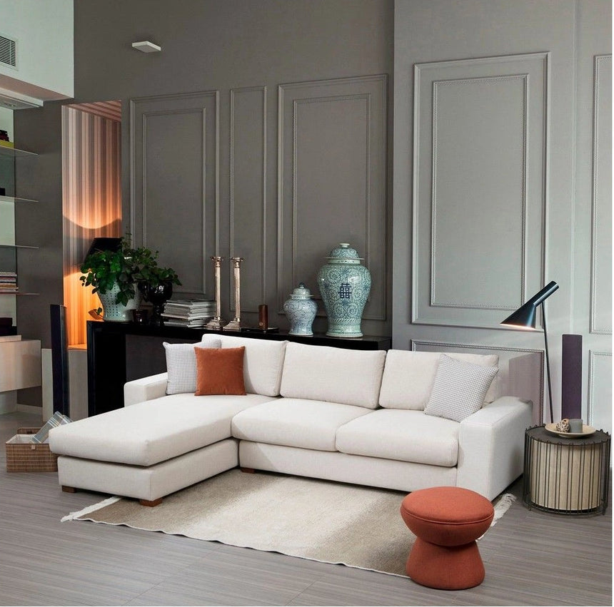 Loop Ecksofa, Linke Seite, in Weiß, 270x194 cm von Atelier Del Sofa – Bild 3