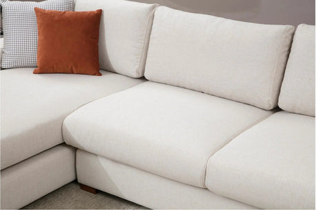 Loop Ecksofa, Linke Seite, in Weiß, 270x194 cm von Atelier Del Sofa – Bild 4