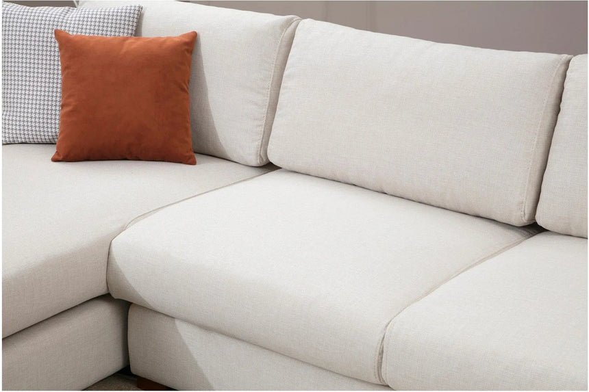 Loop Ecksofa, Linke Seite, in Weiß, 312x194 cm von Atelier Del Sofa – Bild 4