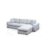 Loop Ecksofa, Rechte Seite, in Hellgrau, 290x194 cm von Atelier Del Sofa – Bild 3