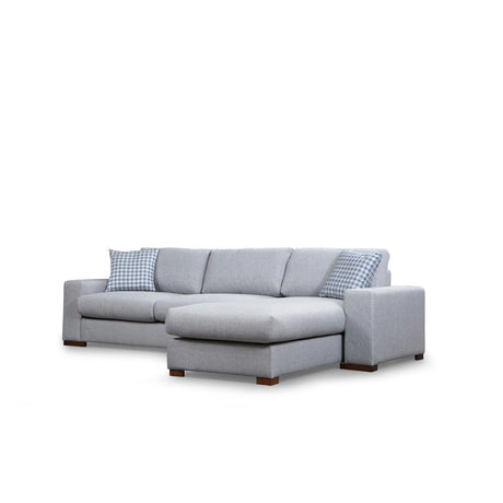 Loop Ecksofa, Rechte Seite, in Hellgrau, 290x194 cm von Atelier Del Sofa – Bild 5