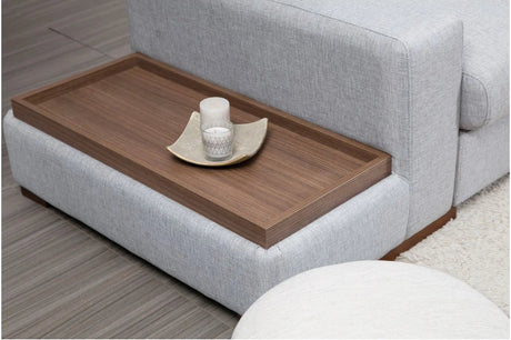 Loop Ecksofa, Rechte Seite, in Hellgrau, 322x194 cm von Atelier Del Sofa – Bild 4
