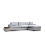 Loop Ecksofa, Rechte Seite, in Hellgrau, 322x194 cm von Atelier Del Sofa – Bild 6