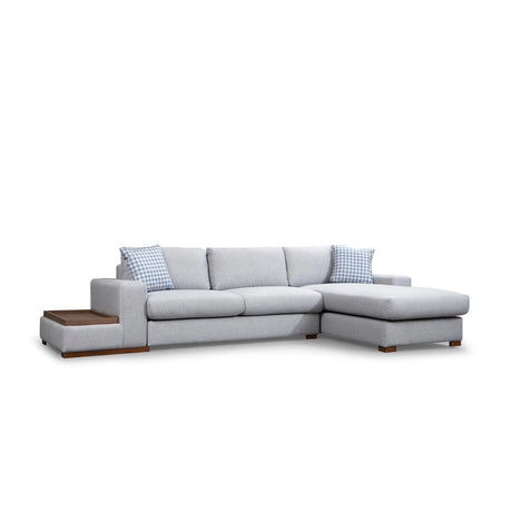 Loop Ecksofa, Rechte Seite, in Hellgrau, 322x194 cm von Atelier Del Sofa – Bild 6