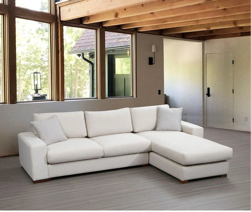 Loop Ecksofa, Rechte Seite, in Weiß, 270x194 cm von Atelier Del Sofa – Bild 1