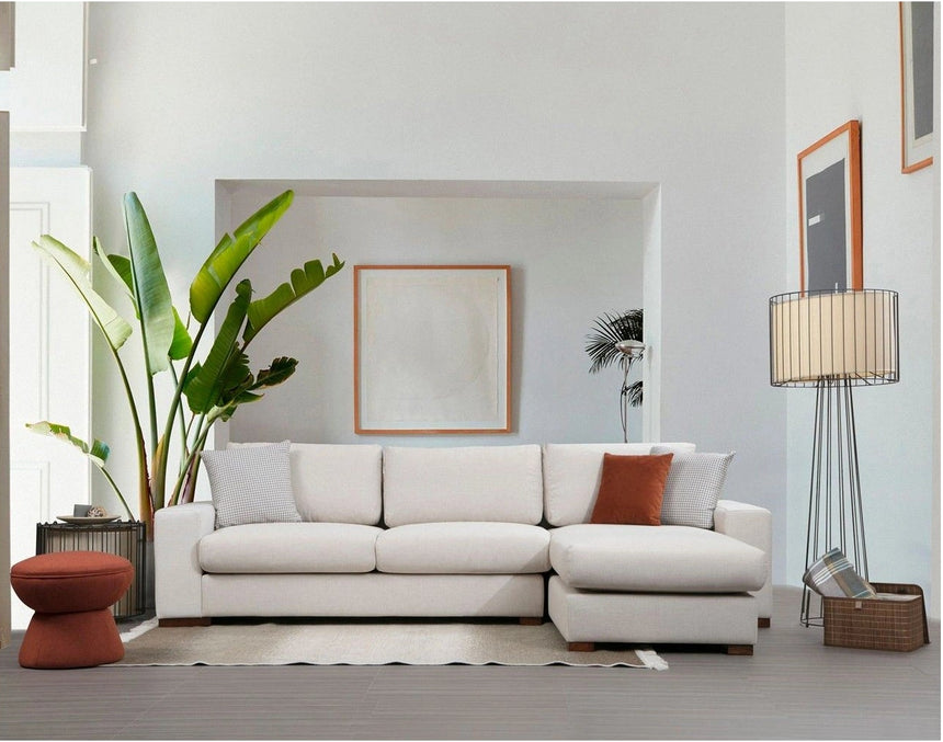 Loop Ecksofa, Rechte Seite, in Weiß, 270x194 cm von Atelier Del Sofa – Bild 2