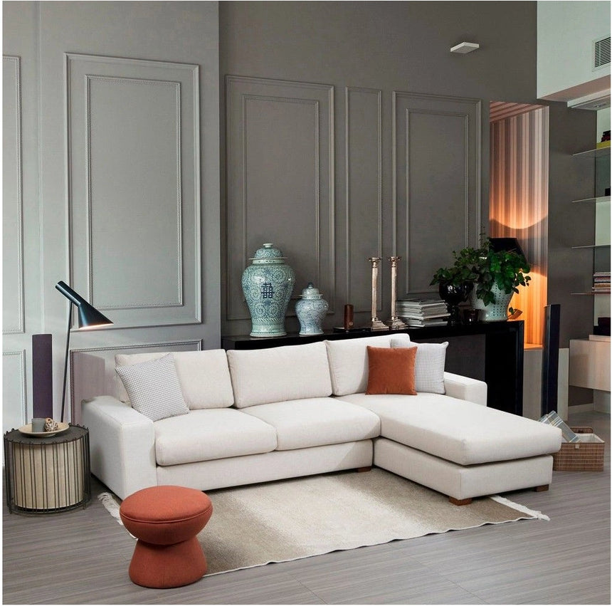 Loop Ecksofa, Rechte Seite, in Weiß, 270x194 cm von Atelier Del Sofa – Bild 3