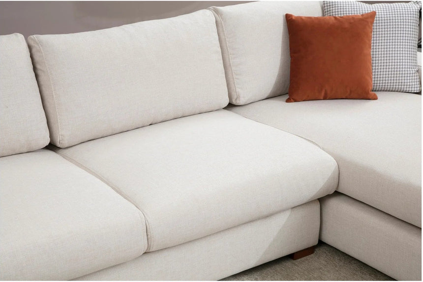 Loop Ecksofa, Rechte Seite, in Weiß, 270x194 cm von Atelier Del Sofa – Bild 5
