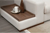 Loop Ecksofa, Rechte Seite, in Weiß, 312x194 cm von Atelier Del Sofa – Bild 3