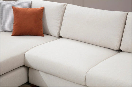 Loop Ecksofa, Rechte Seite, in Weiß, 312x194 cm von Atelier Del Sofa – Bild 5