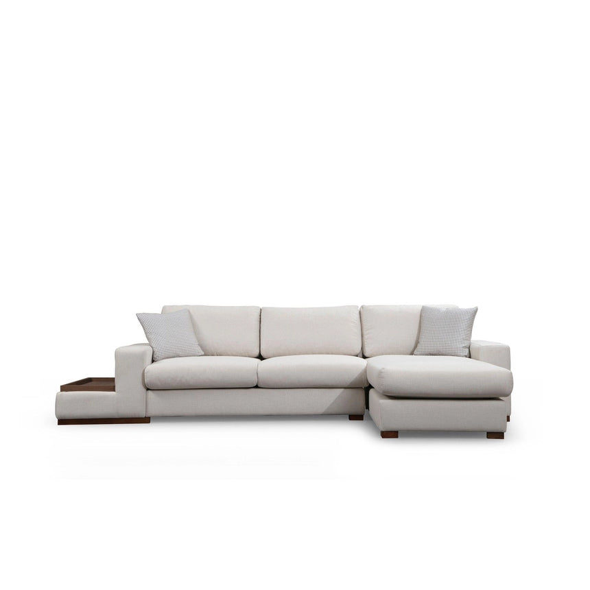 Loop Ecksofa, Rechte Seite, in Weiß, 312x194 cm von Atelier Del Sofa – Bild 6