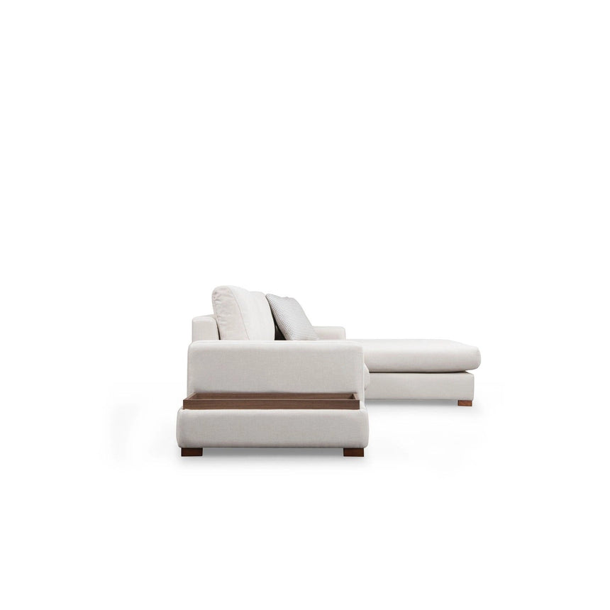 Loop Ecksofa, Rechte Seite, in Weiß, 312x194 cm von Atelier Del Sofa – Bild 9