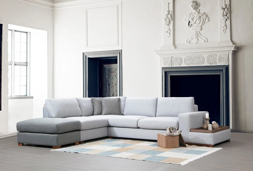 Loop Ecksofa in Grau und Hellgrau, 308x246 cm von Atelier Del Sofa – Bild 1