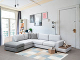 Loop Ecksofa in Grau und Hellgrau, 308x246 cm von Atelier Del Sofa – Bild 2