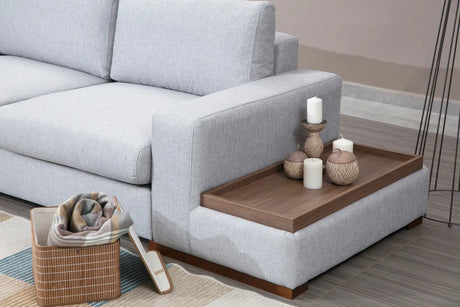 Loop Ecksofa in Grau und Hellgrau, 308x246 cm von Atelier Del Sofa – Bild 4