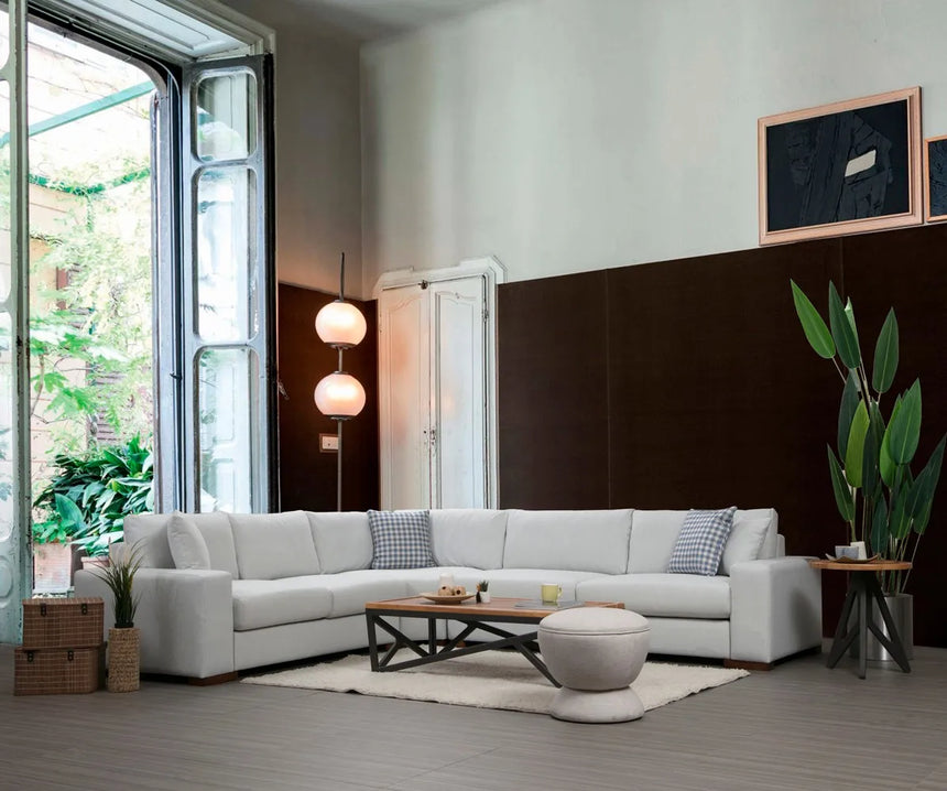 Loop Ecksofa in Weiß, 323x282 cm von Atelier Del Sofa – Bild 2