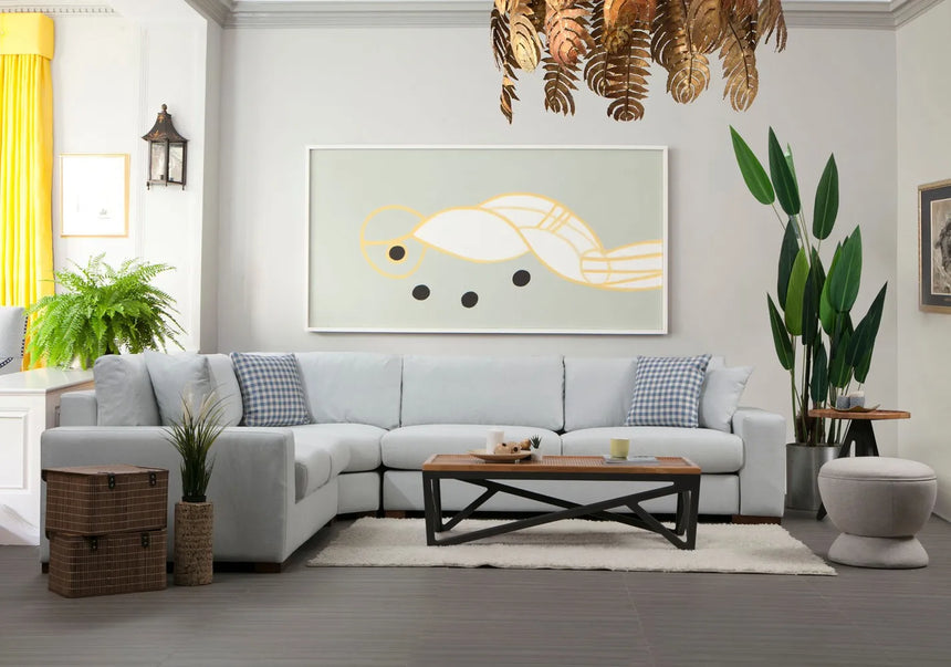 Loop Ecksofa in Weiß, 323x282 cm von Atelier Del Sofa – Bild 3