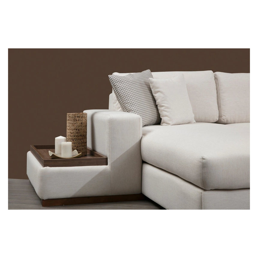 Loop Panoramasofa, Linke Seite, in Weiß, 428x272 cm von Atelier Del Sofa – Bild 5