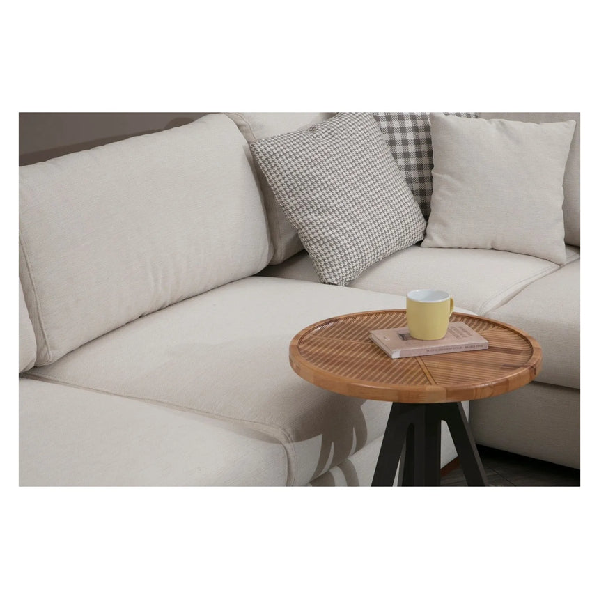 Loop Panoramasofa, Linke Seite, in Weiß, 428x374 cm von Atelier Del Sofa – Bild 4