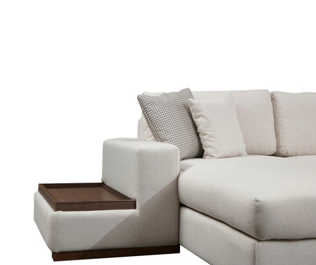 Loop Panoramasofa, Linke Seite, in Weiß, 428x374 cm von Atelier Del Sofa – Bild 9