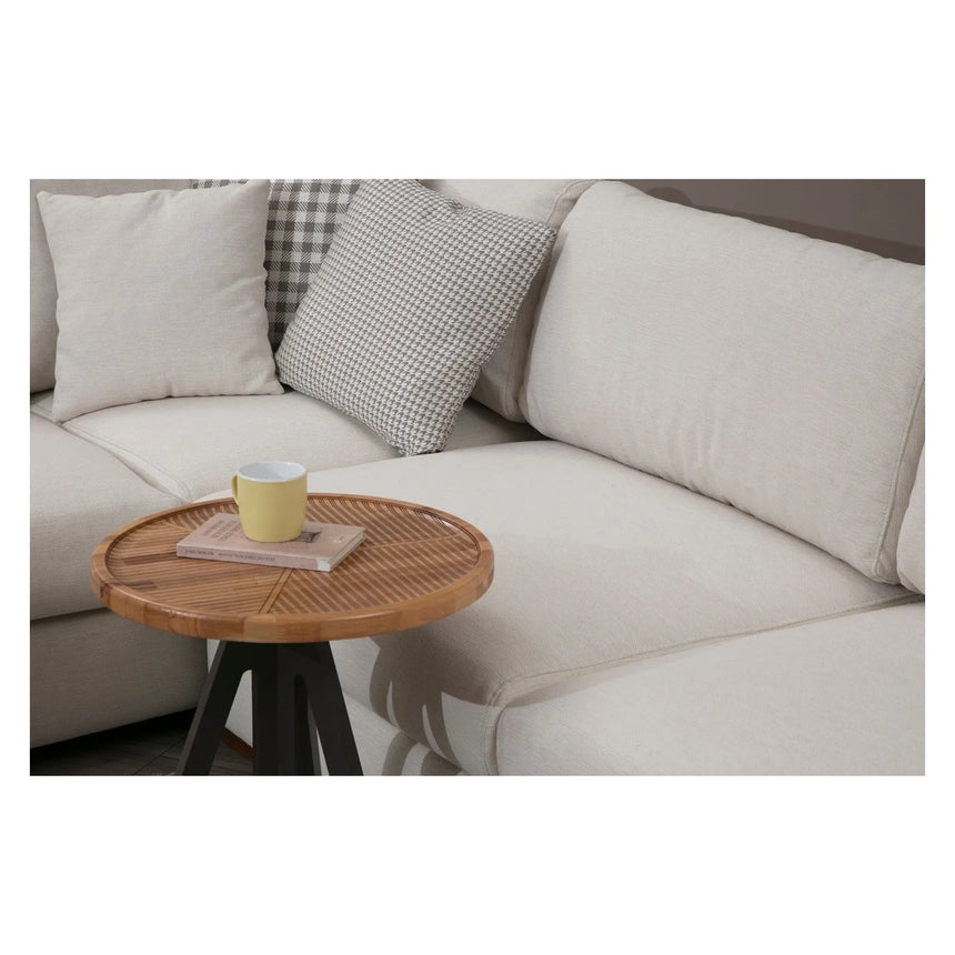 Loop Panoramasofa, Rechte Seite, in Weiß, 428x272 cm von Atelier Del Sofa – Bild 4