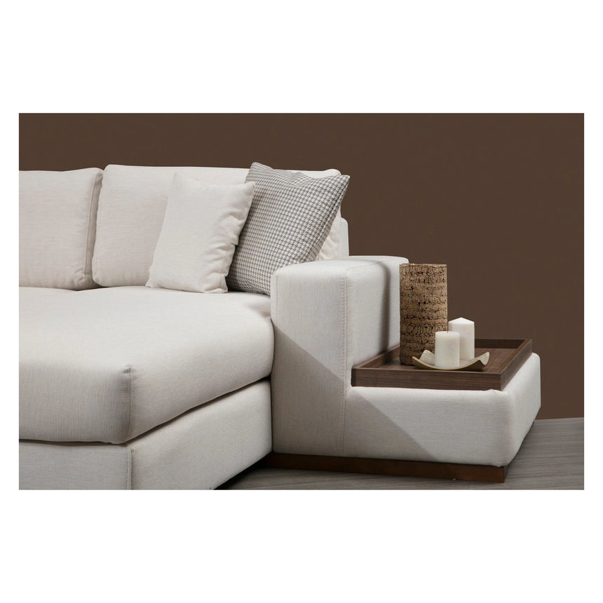 Loop Panoramasofa, Rechte Seite, in Weiß, 428x272 cm von Atelier Del Sofa – Bild 5