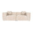 Lora 2-Sitzer Sofa in Mokka, 220x108 cm - ZEN ZONE Furniture