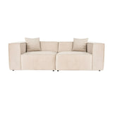 Lora 2-Sitzer Sofa in Mokka, 220x108 cm - ZEN ZONE Furniture