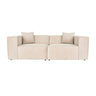 Lora 2-Sitzer Sofa in Mokka, 220x108 cm - ZEN ZONE Furniture