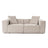 Lora 2-Sitzer Sofa in Mokka, 220x108 cm - ZEN ZONE Furniture