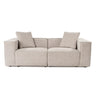 Lora 2-Sitzer Sofa in Mokka, 220x108 cm - ZEN ZONE Furniture