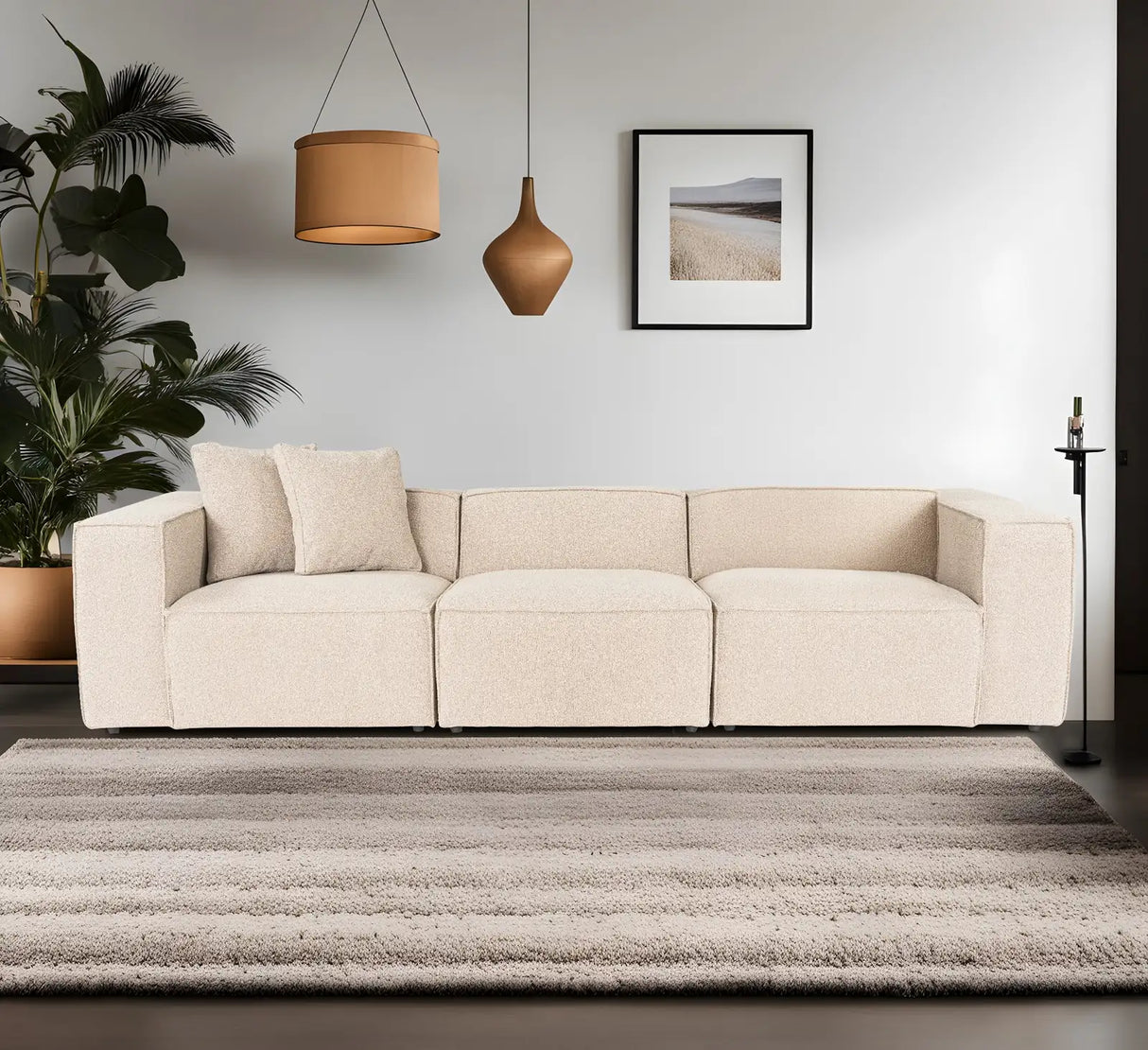 Lora 3-Sitzer Sofa in Pfirsich, 303x108 cm von Atelier Del Sofa – Bild 3