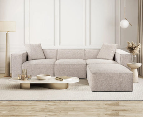 Lora Ecksofa aus Leinen, Rechte Seite, 303x193 cm von Atelier Del Sofa – Bild 1