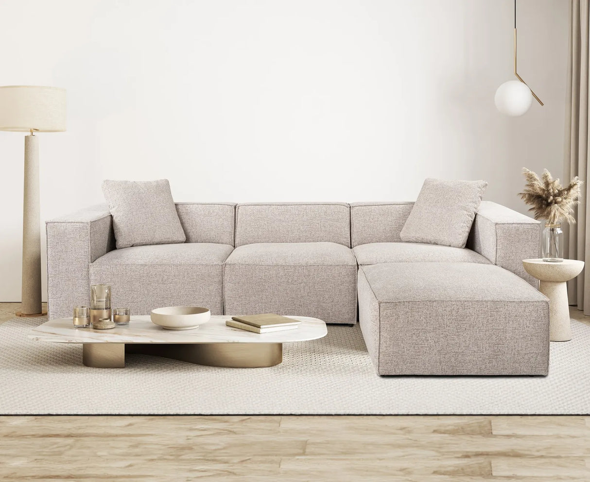 Lora Ecksofa aus Leinen, Rechte Seite, 303x193 cm von Atelier Del Sofa – Bild 2