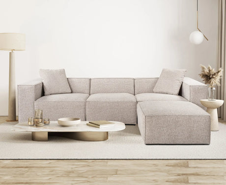 Lora Ecksofa aus Leinen, Rechte Seite, 303x193 cm von Atelier Del Sofa – Bild 2