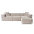 Lora Ecksofa aus Leinen, Rechte Seite, 303x193 cm - ZEN ZONE Furniture